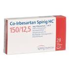 CO-IRBESARTAN Spirig HC cpr pell 150/12.5mg 28 pce