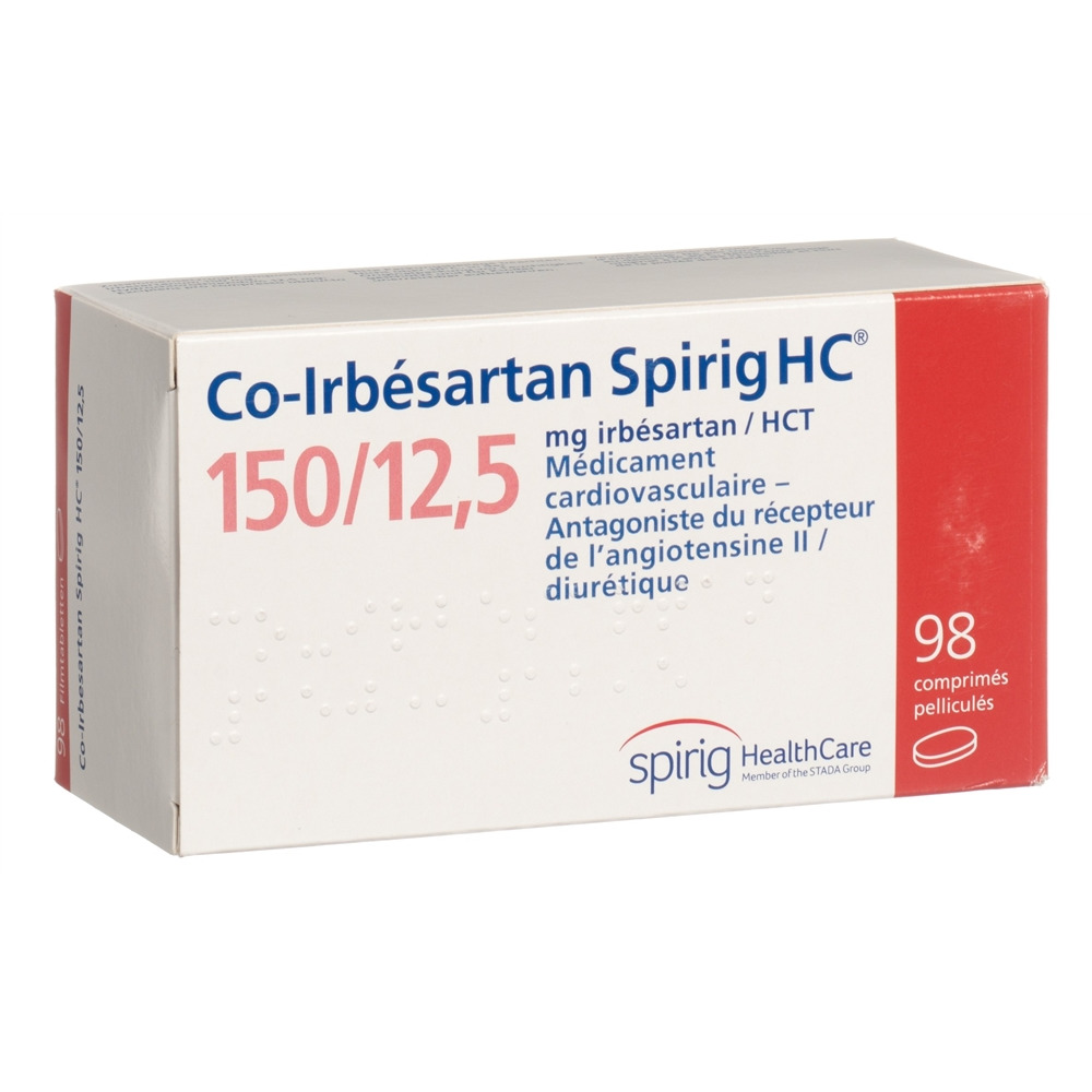 CO-IRBESARTAN Spirig HC cpr pel 150/12.5mg 98 pce