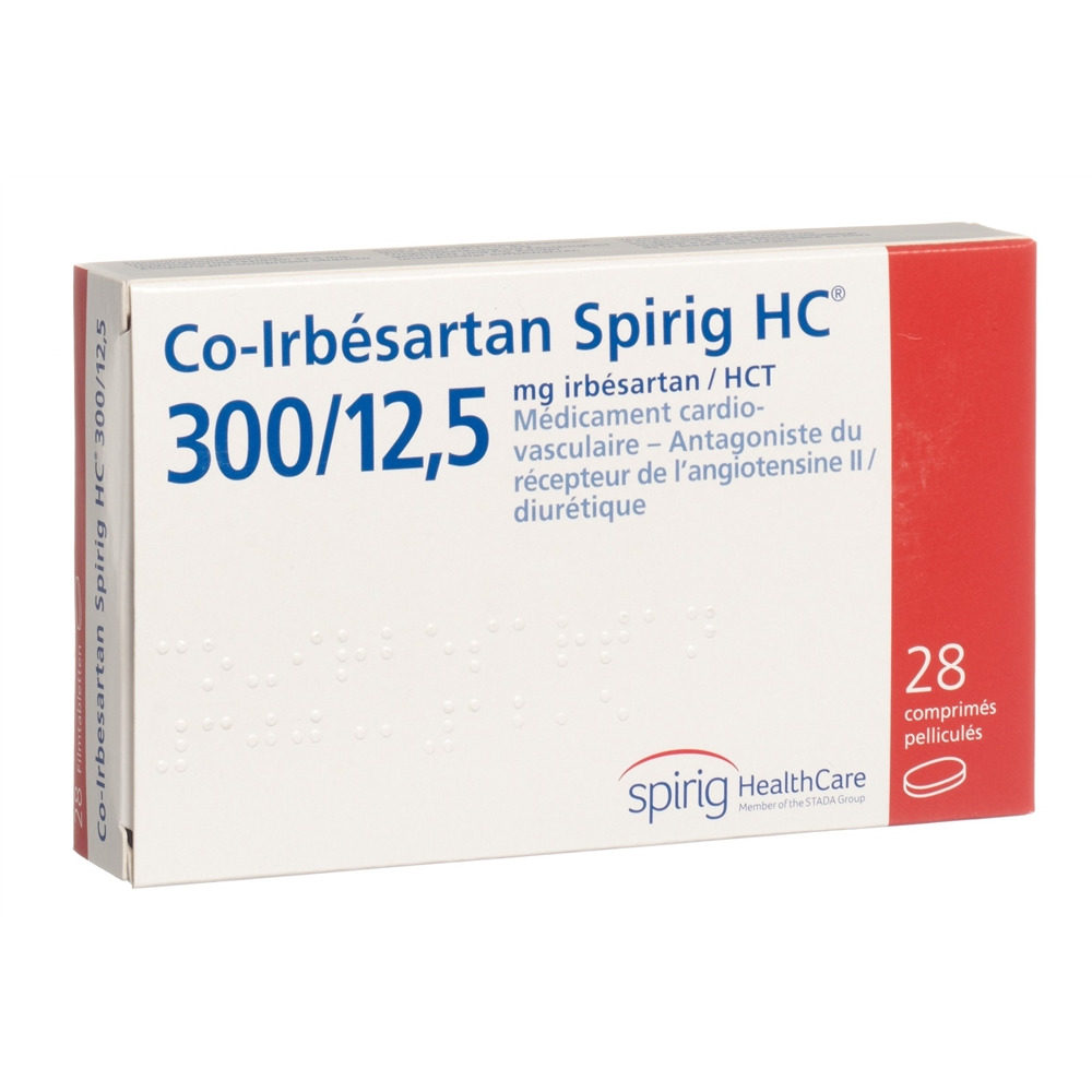 CO-IRBESARTAN Spirig HC cpr pel 300/12.5mg 28 pce