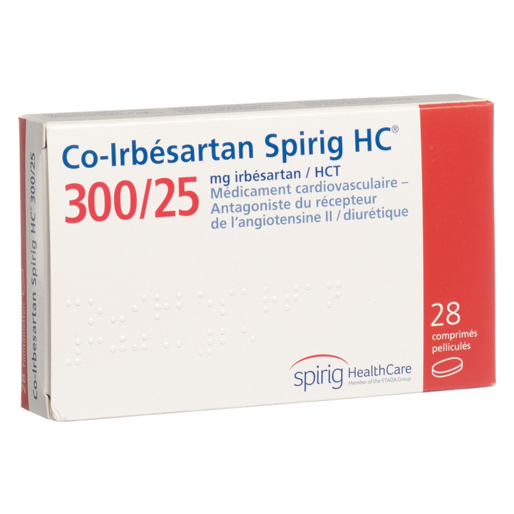 CO-IRBESARTAN Spirig HC cpr pel 300/25mg 28 pce