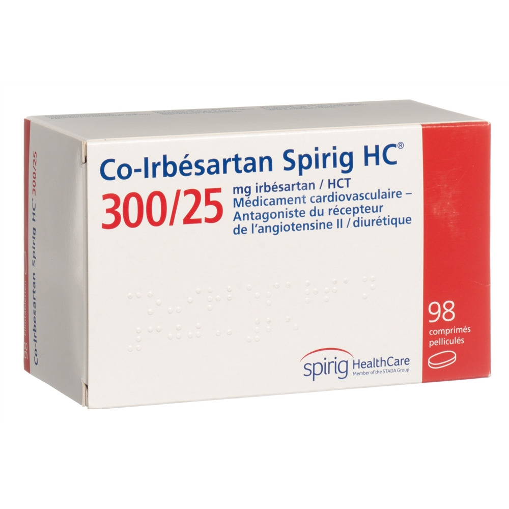 CO-IRBESARTAN Spirig HC cpr pel 300/25mg 98 pce