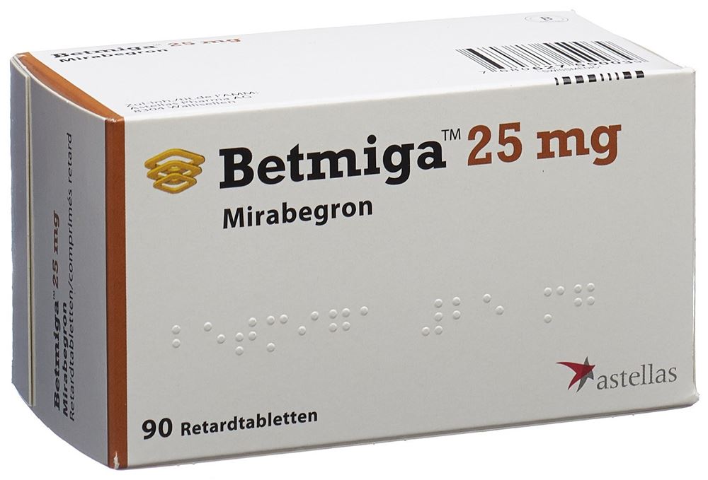 BETMIGA cpr ret 25 mg 90 pce