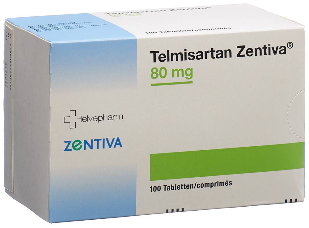 TELMISARTAN Zentiva cpr 80 mg 100 pce