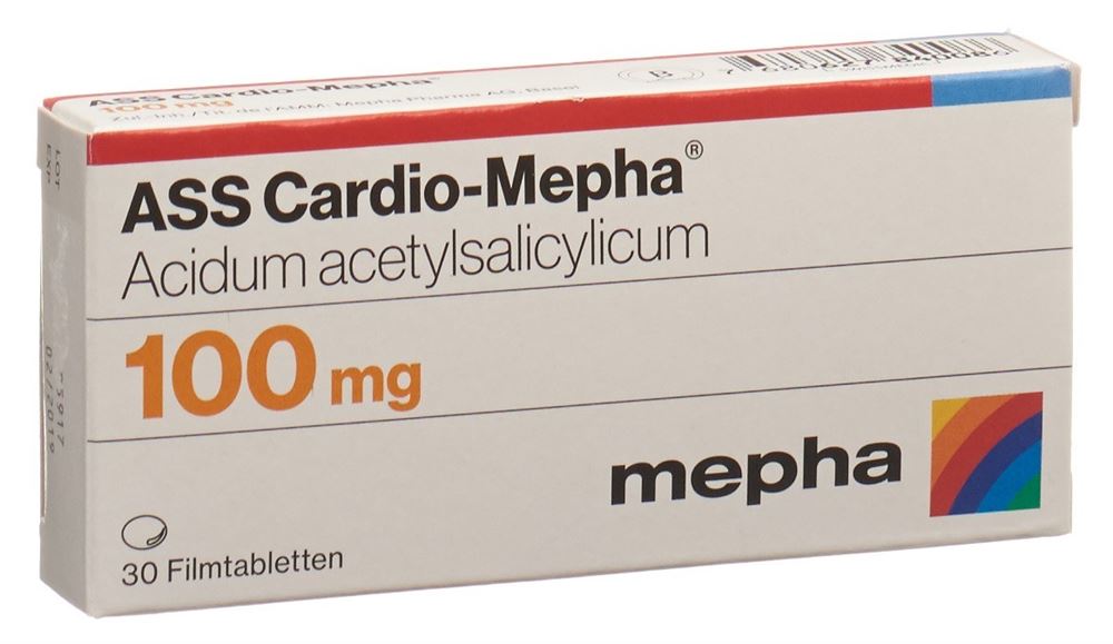 ASS CARDIO Mepha cpr pell 100 mg 30 pce