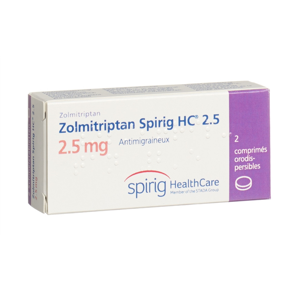 ZOLMITRIPTAN Spirig HC cpr orodisp 2.5 mg 2 pce
