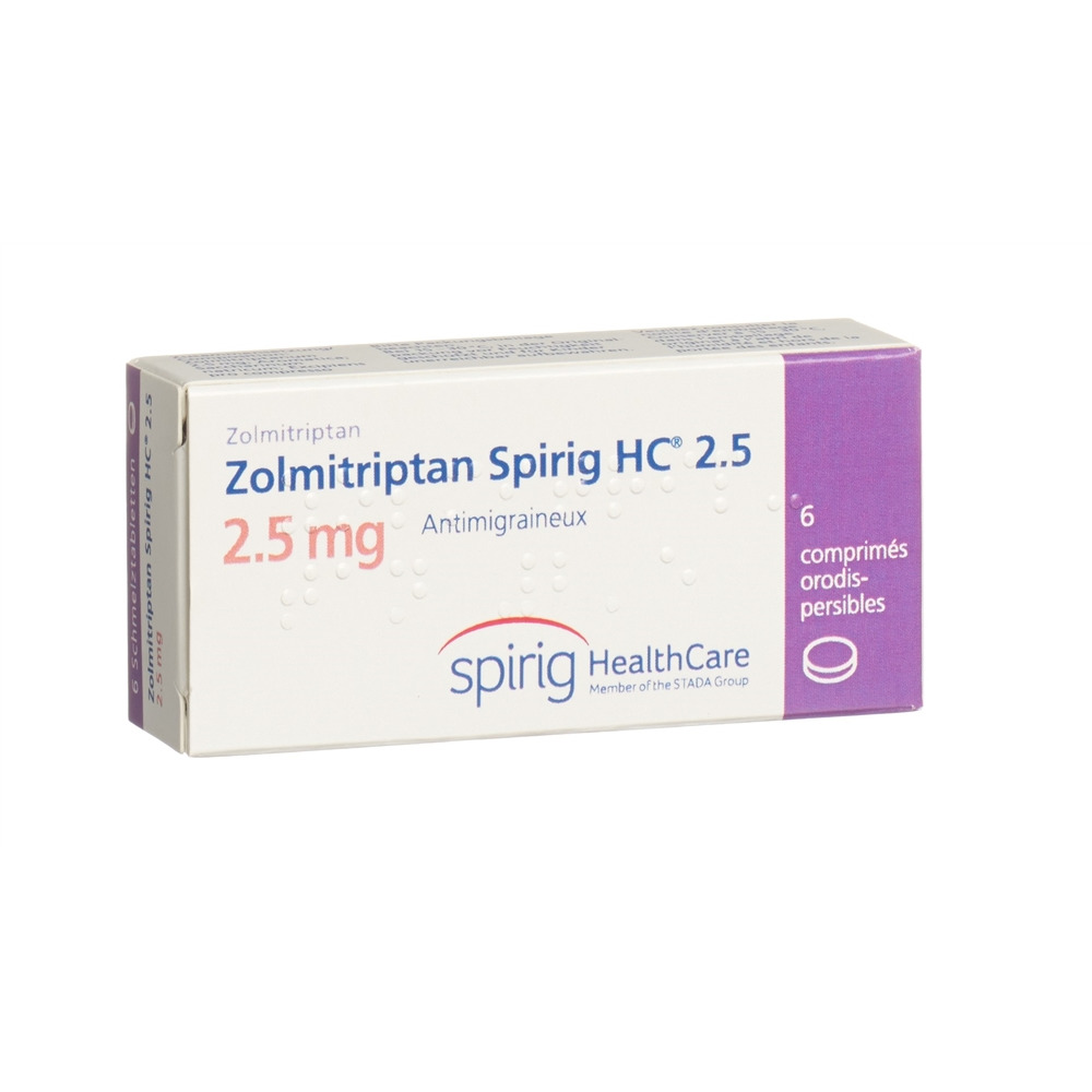 ZOLMITRIPTAN Spirig HC cpr orodisp 2.5 mg 6 pce