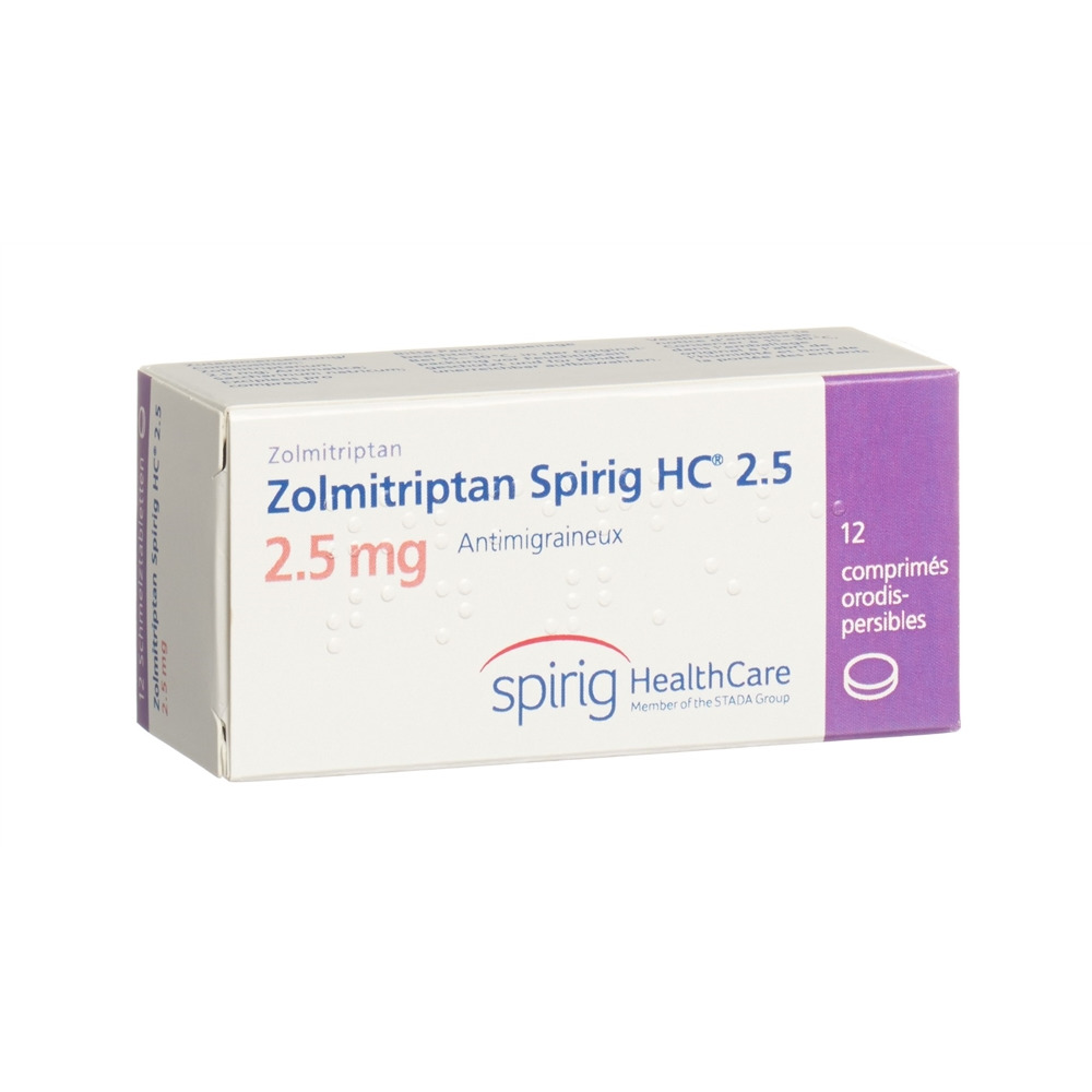 ZOLMITRIPTAN Spirig HC cpr orodisp 2.5 mg 12 pce