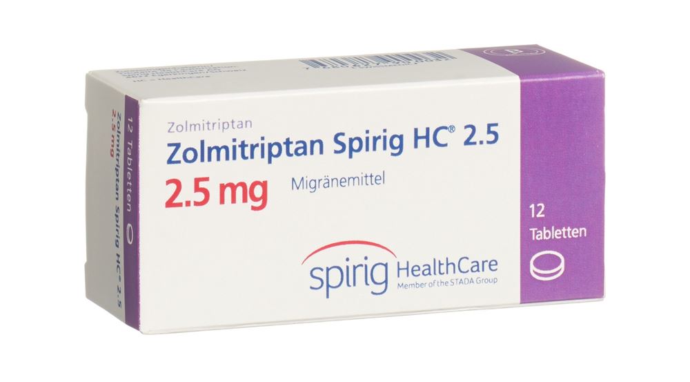 ZOLMITRIPTAN Spirig HC cpr 2.5 mg 12 pce
