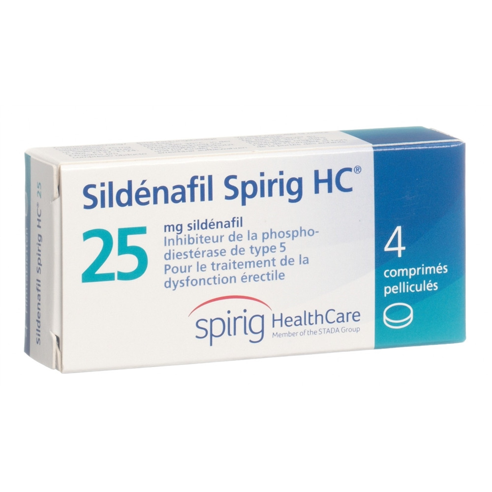 SILDENAFIL Spirig HC cpr pell 25 mg 4 pce