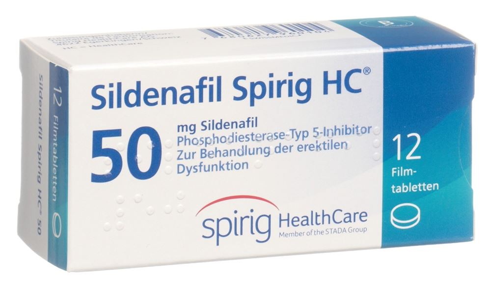 SILDENAFIL Spirig HC cpr pell 50 mg 12 pce