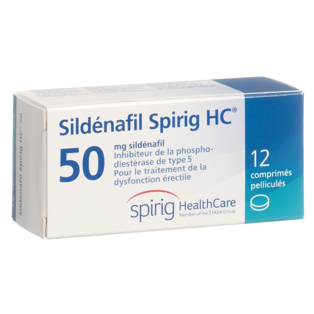 SILDENAFIL Spirig HC cpr pell 50 mg 12 pce