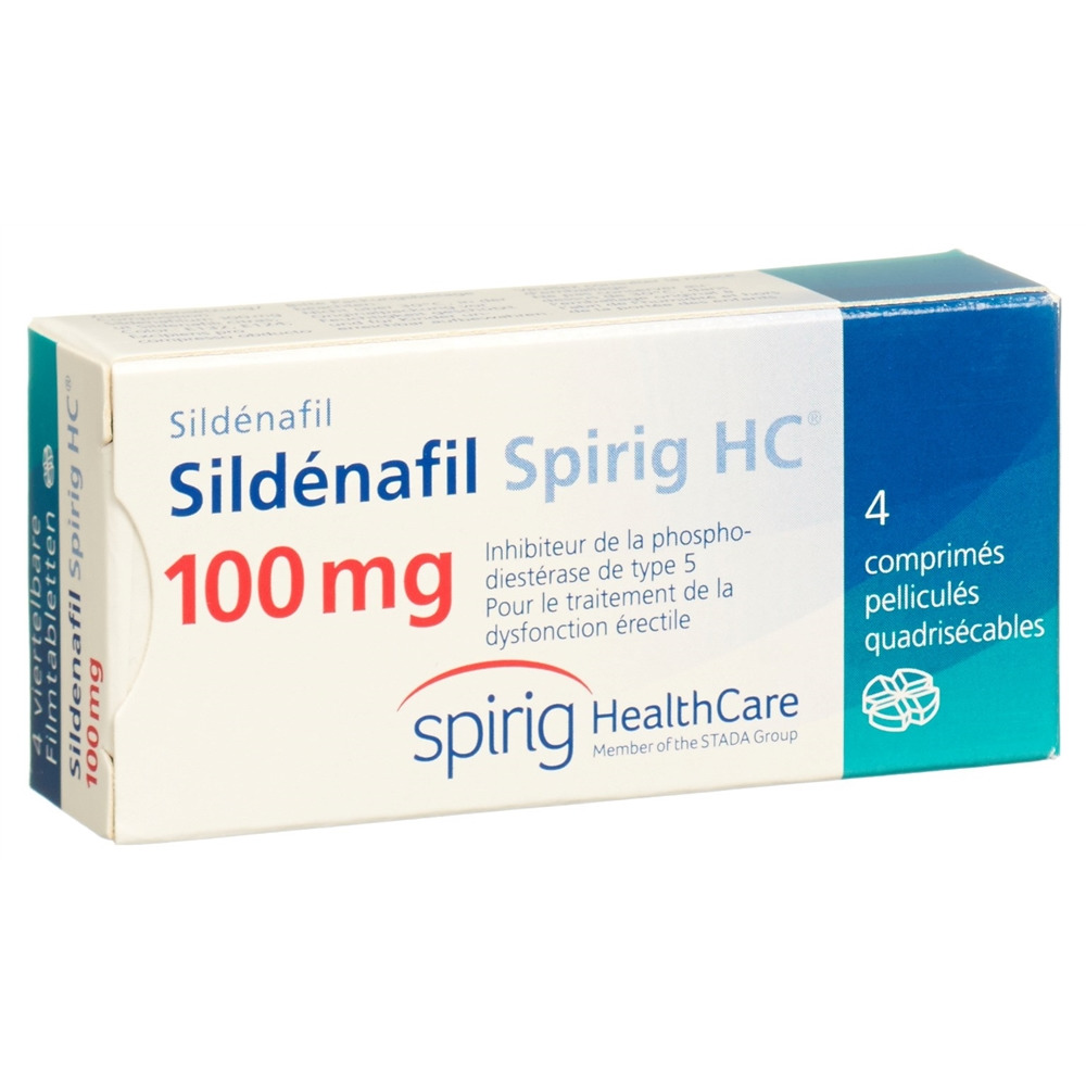 SILDENAFIL Spirig HC cpr pell 100 mg 4 pce