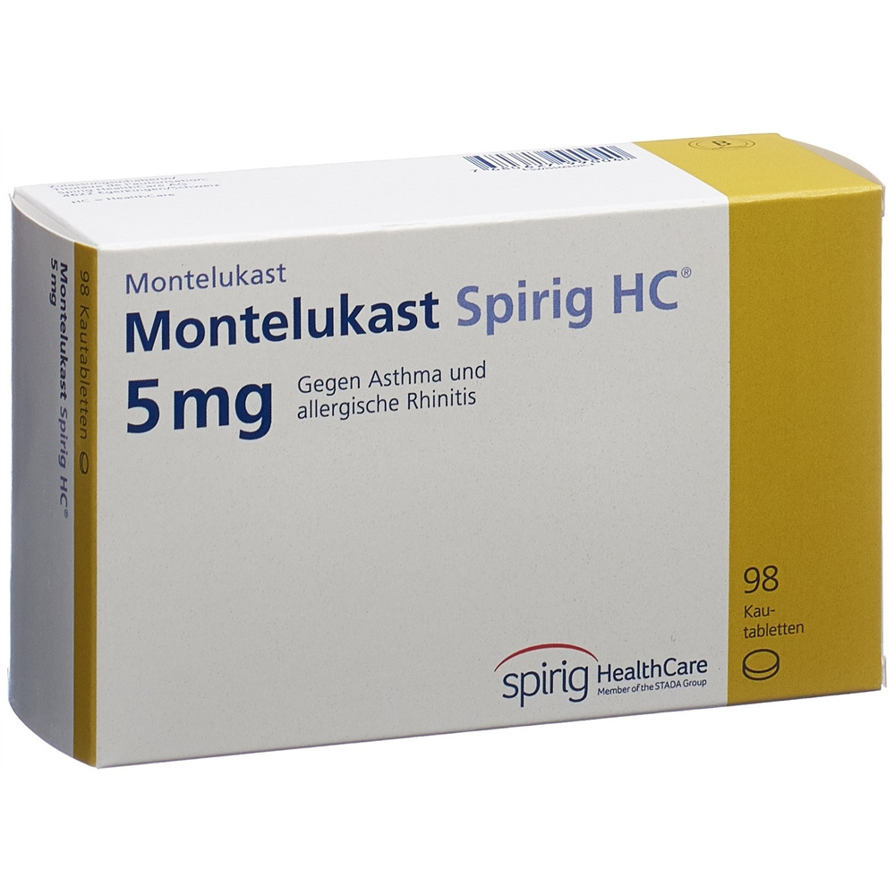 MONTELUKAST Spirig HC cpr croquer 5 mg 98 pce