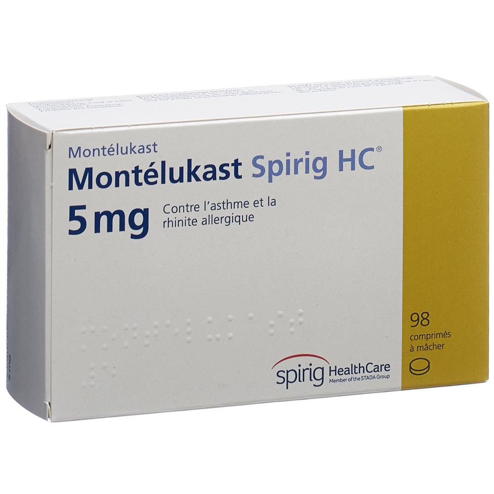 MONTELUKAST Spirig HC cpr croquer 5 mg 98 pce