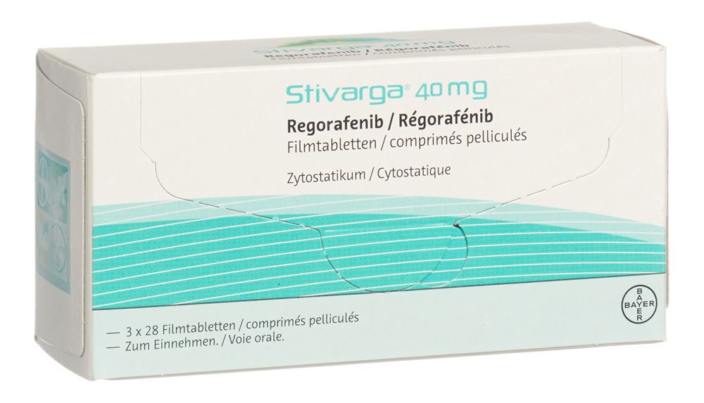 STIVARGA cpr pell 40 mg 3 bte 28 pce