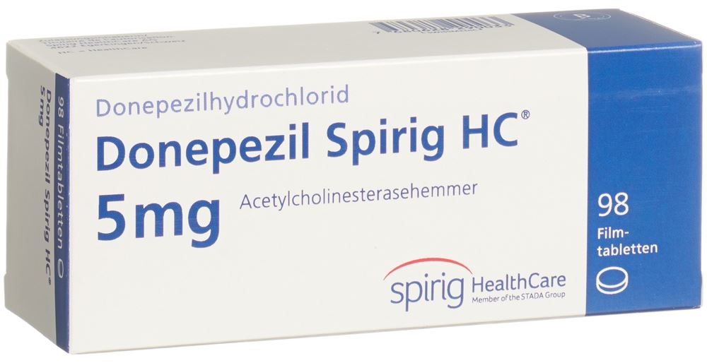 Donepezil Spirig HC 5 mg, Filmtabletten