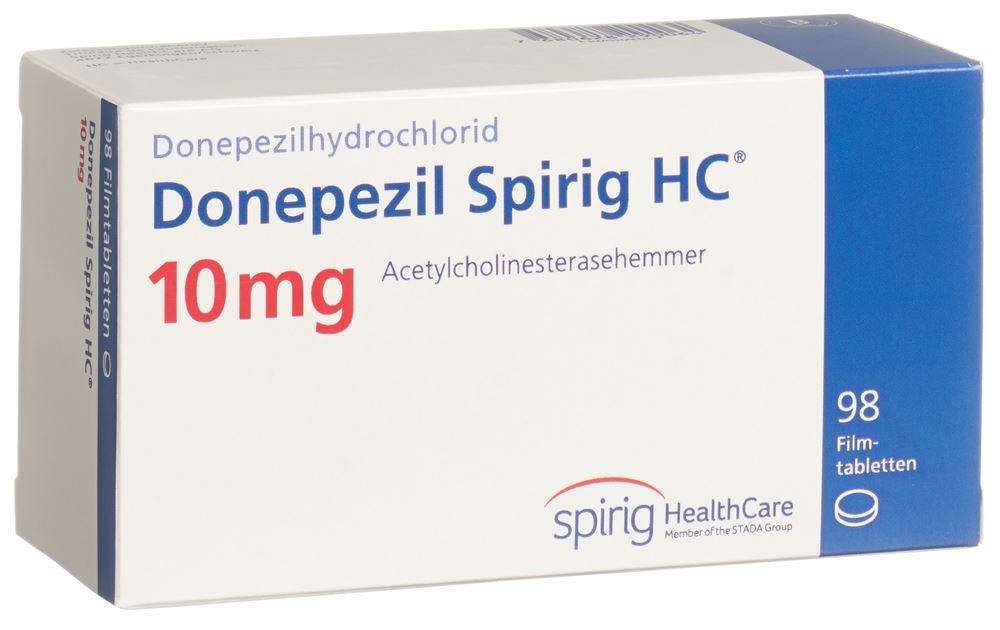 Donepezil Spirig HC 10 mg, Filmtabletten