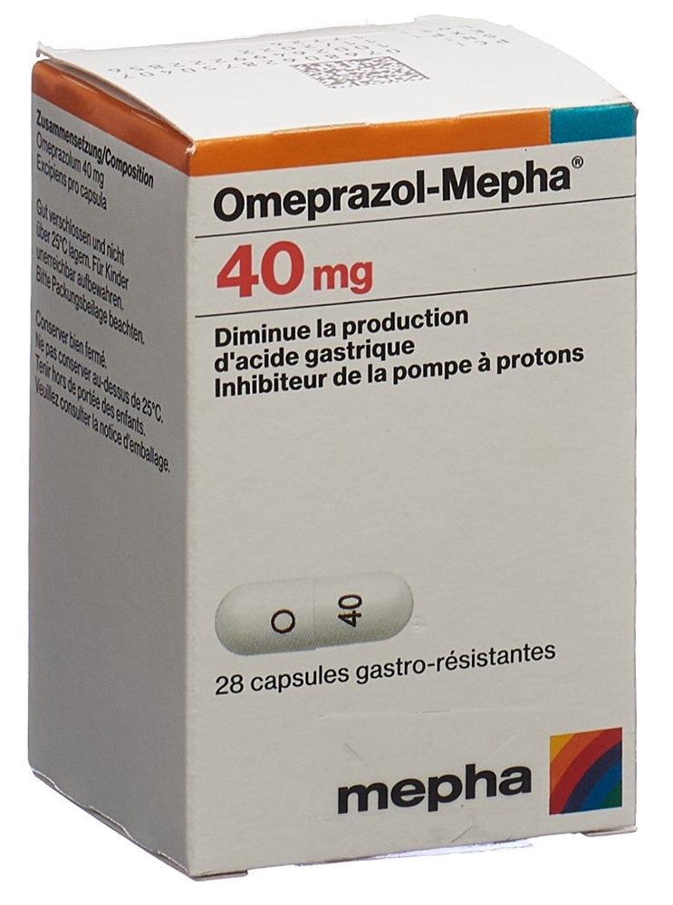 OMEPRAZOL Mepha caps 40 mg bte 28 pce