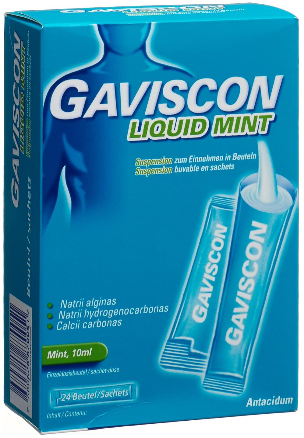 Gaviscon Liquid Mint, Suspension zum Einnehmen im Beutel