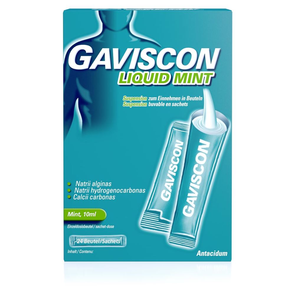 GAVISCON liquid mint susp dans sach 24 sach 10 ml