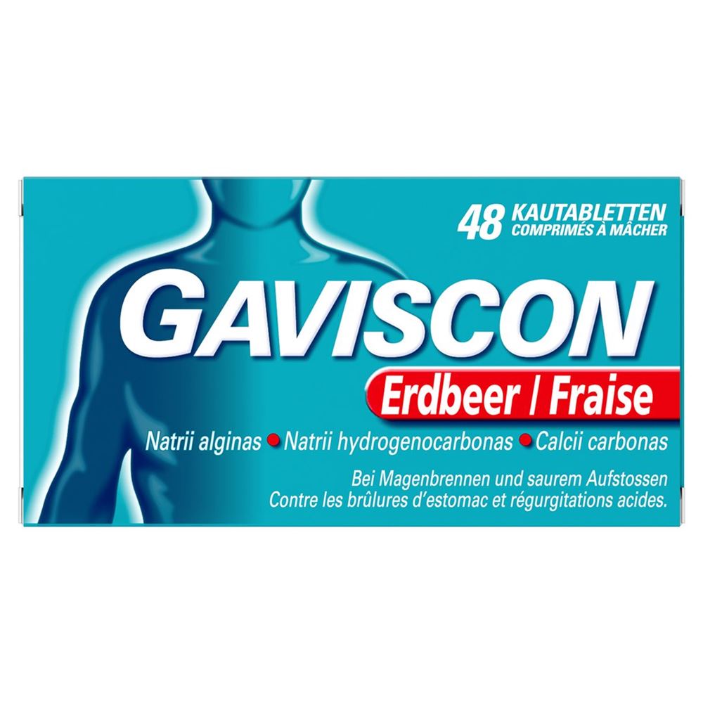 GAVISCON cpr croquer fraise 48 pce
