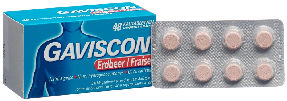 GAVISCON cpr croquer fraise 48 pce