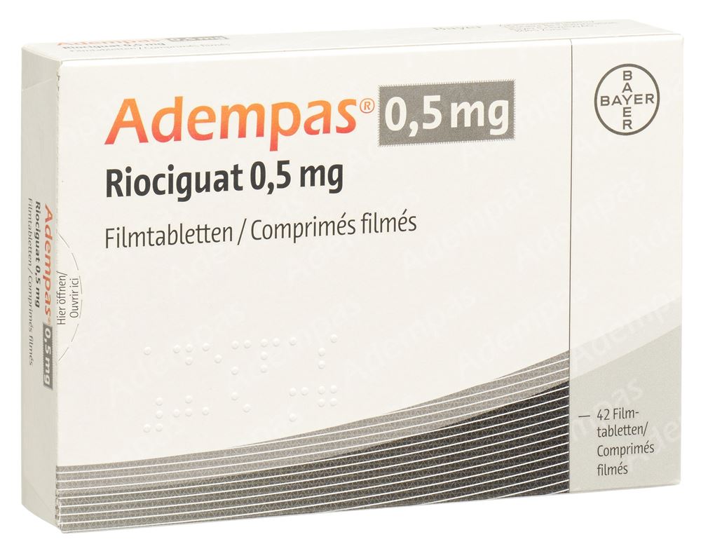 ADEMPAS cpr pellic 0.5 mg 42 pce