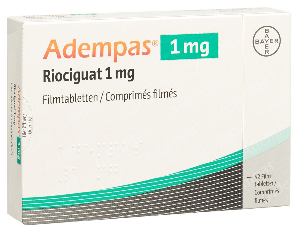 ADEMPAS cpr pell 1 mg 42 pce