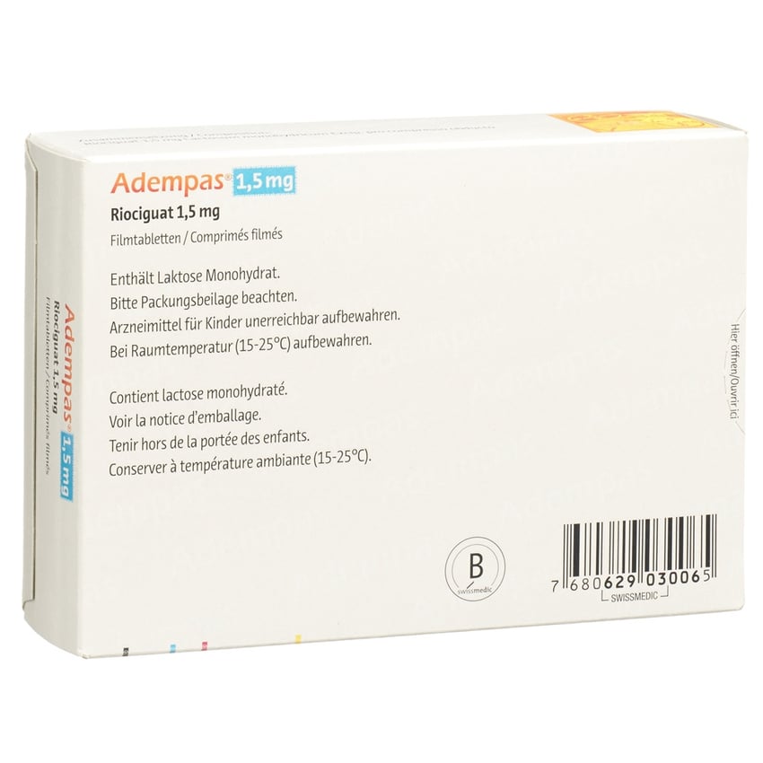 Adempas 1 mg, Filmtabletten
