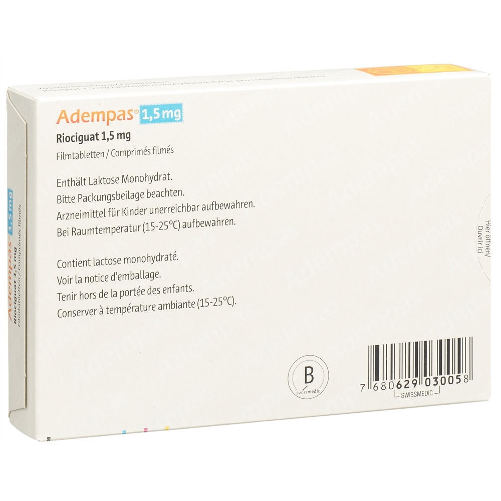 ADEMPAS cpr pell 1.5 mg 42 pce