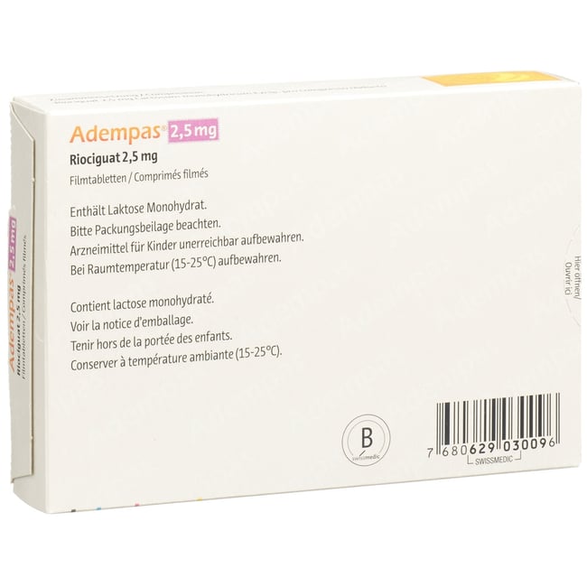 Adempas 2 mg, Filmtabletten