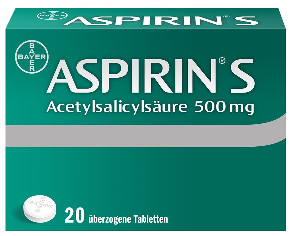 ASPIRINE S cpr 500 mg 20 pce