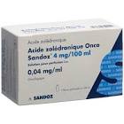 ACIDE ZOLEDRONIQUE Onco Sandoz 4 mg/100ml flac