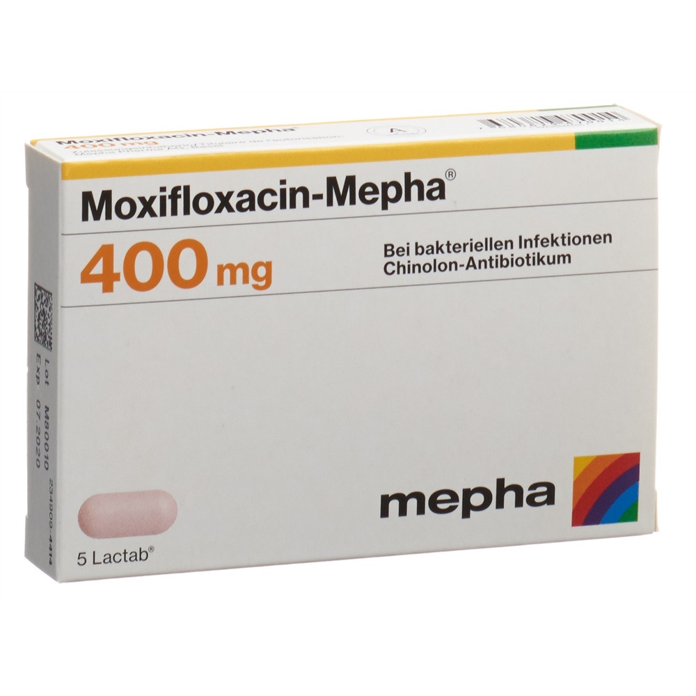 MOXIFLOXACIN Mepha cpr pell 400 mg 5 pce