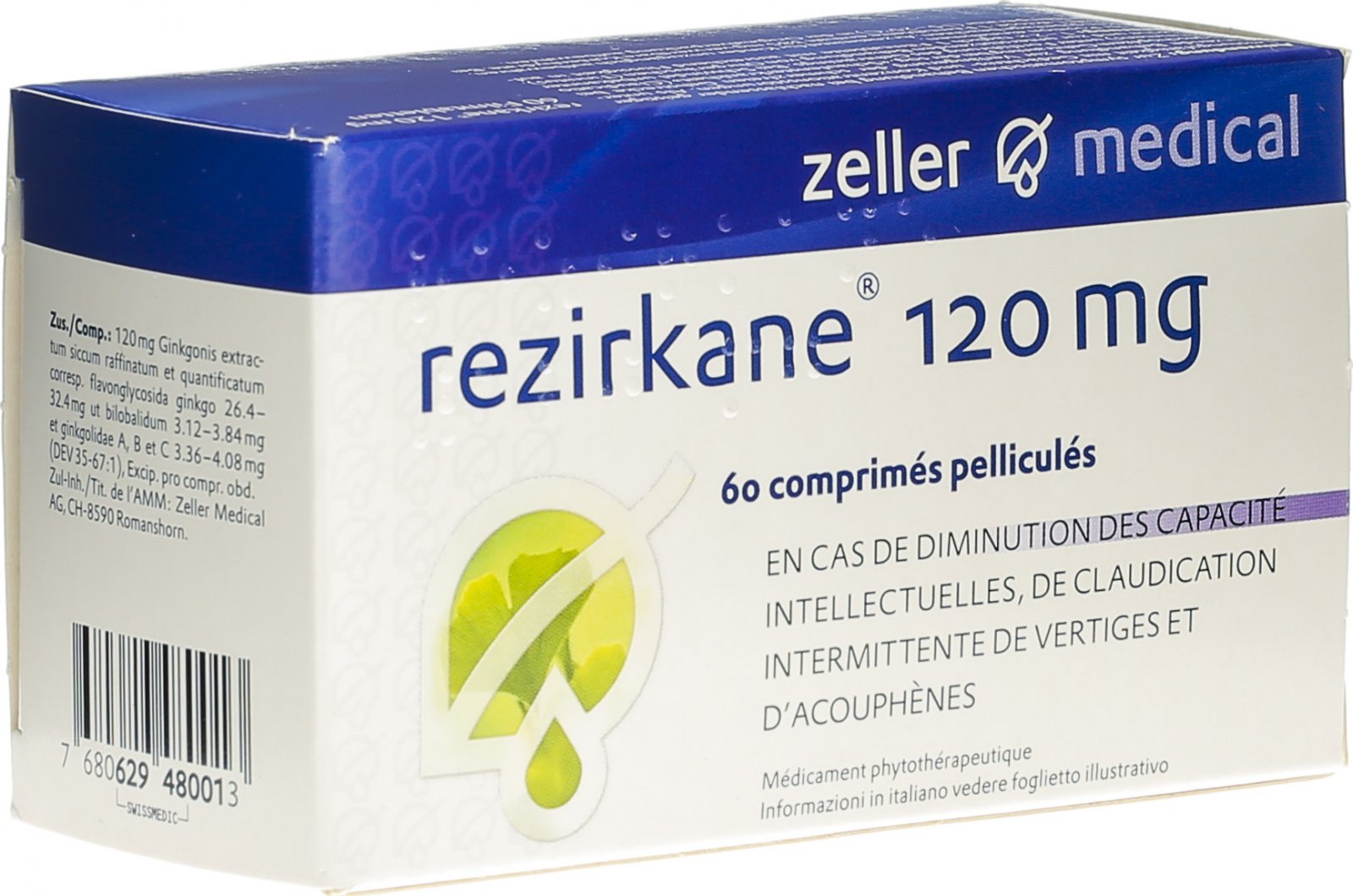 Rezirkane 120 mg, Filmtabletten
