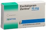 Escitalopram Zentiva 10 mg, Filmtabletten