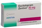 Escitalopram Zentiva 20 mg, Filmtabletten