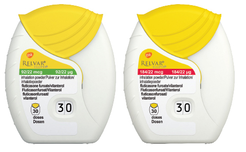 Relvar Ellipta 92/22 mcg, Einzeldosiertes Pulver zur Inhalation