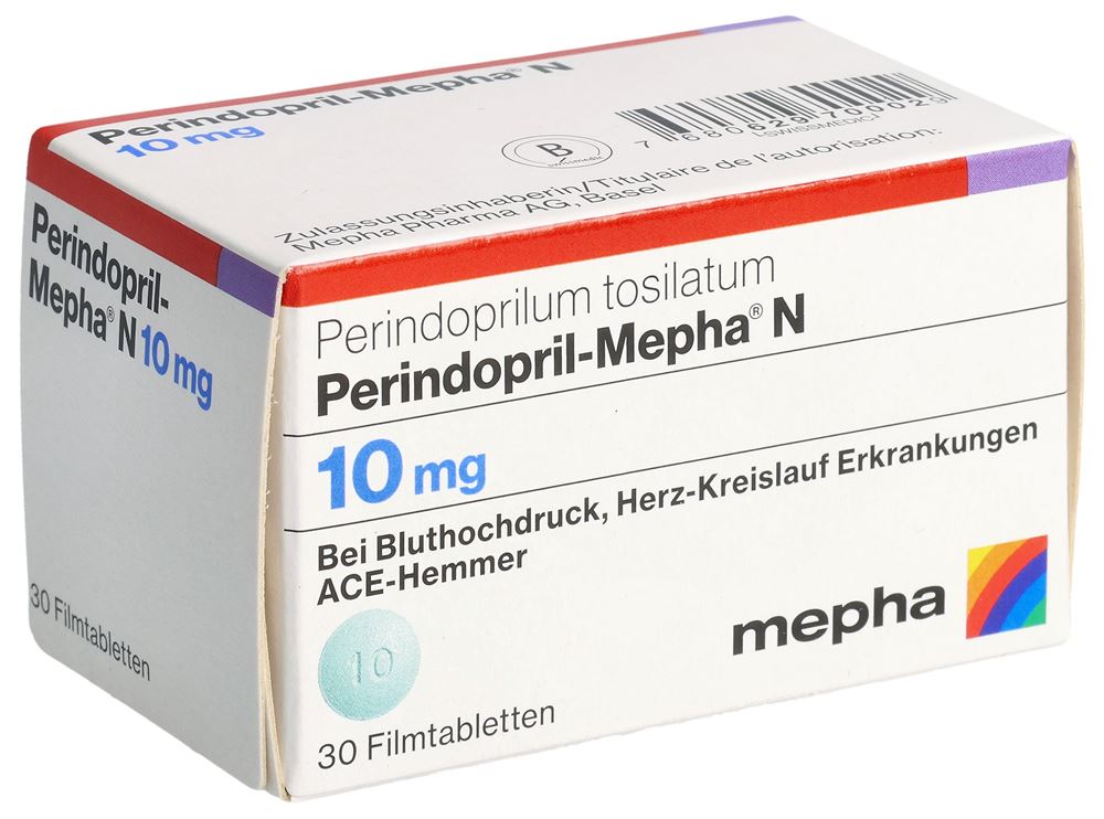 PERINDOPRIL Mepha N Lactab 10 mg bte 30 pce