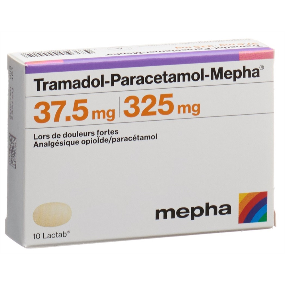 TRAMADOL-PARACETAMOL Mepha 37.5/325 mg 10 pce