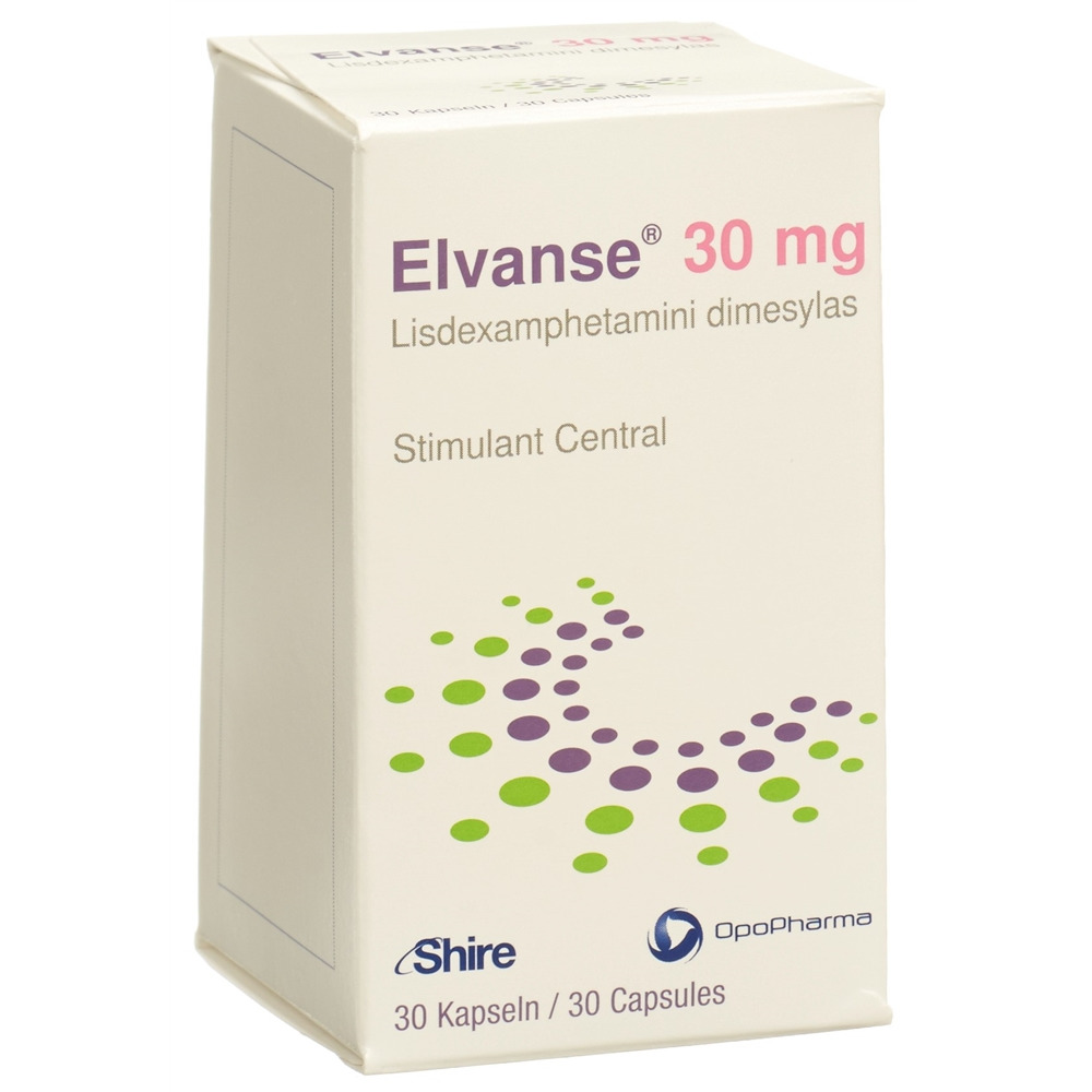 ELVANSE caps 30 mg bte 30 pce