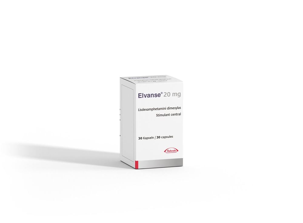 ELVANSE caps 20 mg bte 30 pce