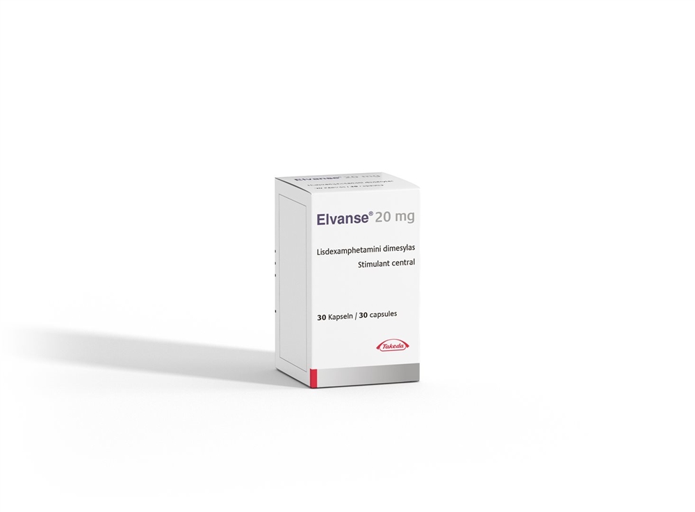 ELVANSE caps 20 mg bte 30 pce