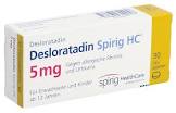 DESLORATADINE Spirig HC cpr pell 5 mg 30 pce