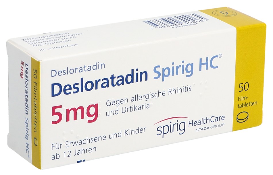 DESLORATADIN Spirig HC cpr pellic 5 mg 50 pce