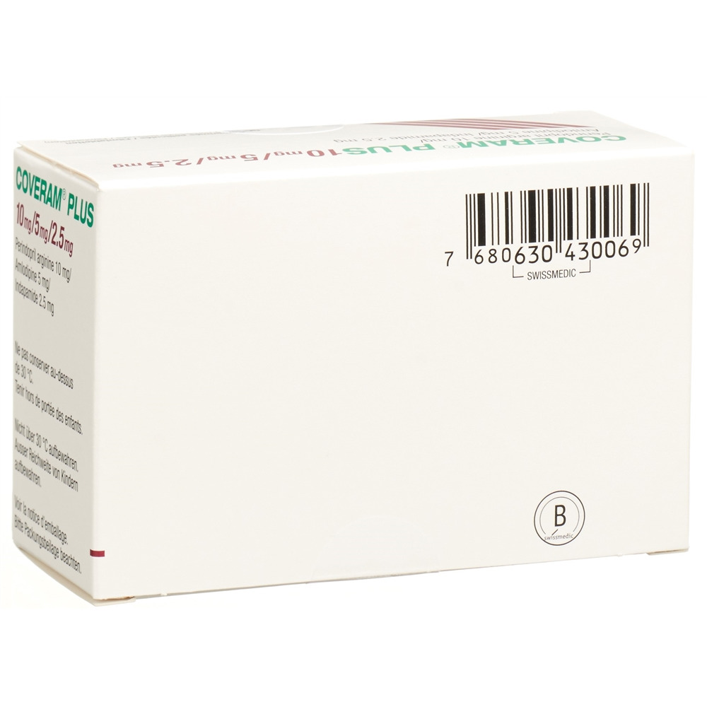 COVERAM plus cpr pell 10/5/2.5mg bte 90 pce