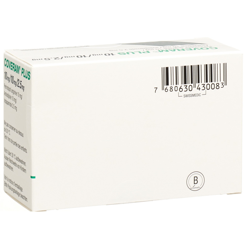 COVERAM plus cpr pell 10/10/2.5mg bte 90 pce