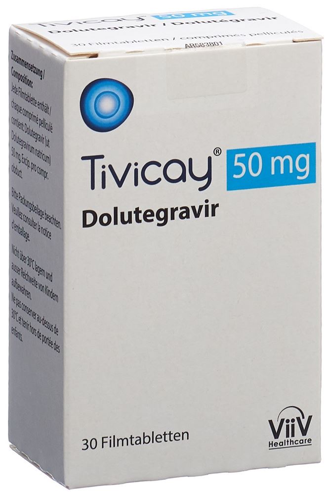 TIVICAY cpr pell 50 mg bte 30 pce