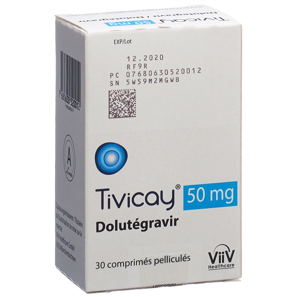 TIVICAY cpr pell 50 mg bte 30 pce