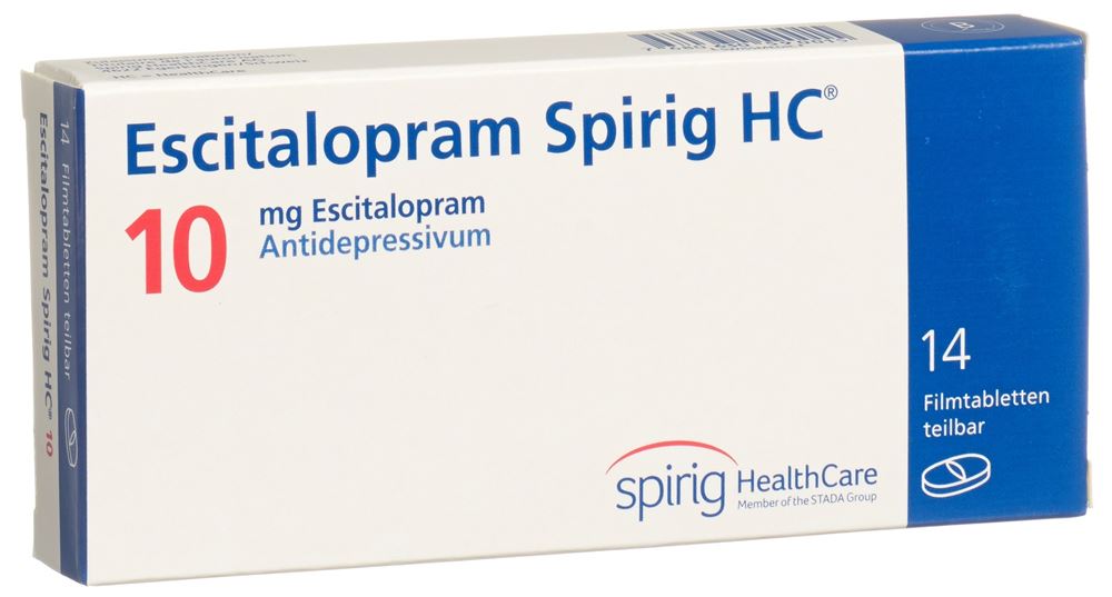 ESCITALOPRAM Spirig HC cpr pellic 10 mg 14 pce